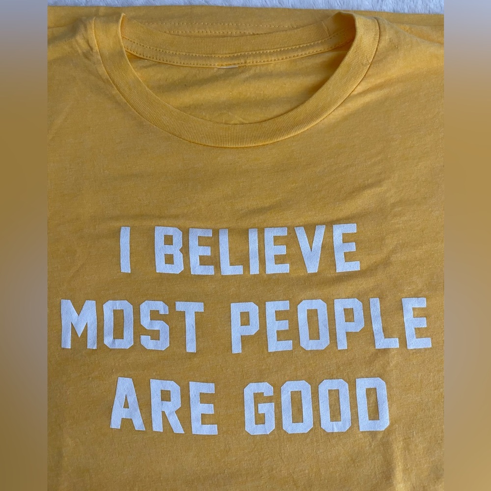 Golden yellow tee